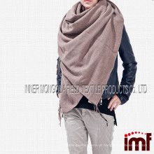 Lã de cashmere crua Khaki Dubai Xale